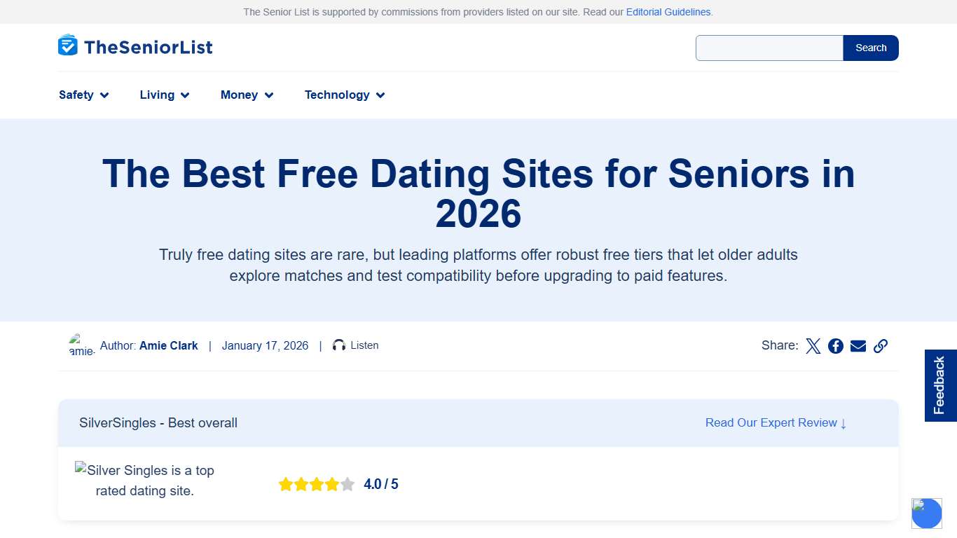 The Best Free Dating Sites for Seniors in 2026